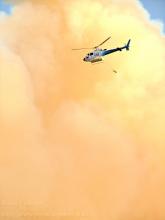 We have had a couple of largish bushfires around Keperra and the Gap over the last two days, this afternoon it really took off. Our Fire &amp; Rescue guys were going hard at it in the choppers protect